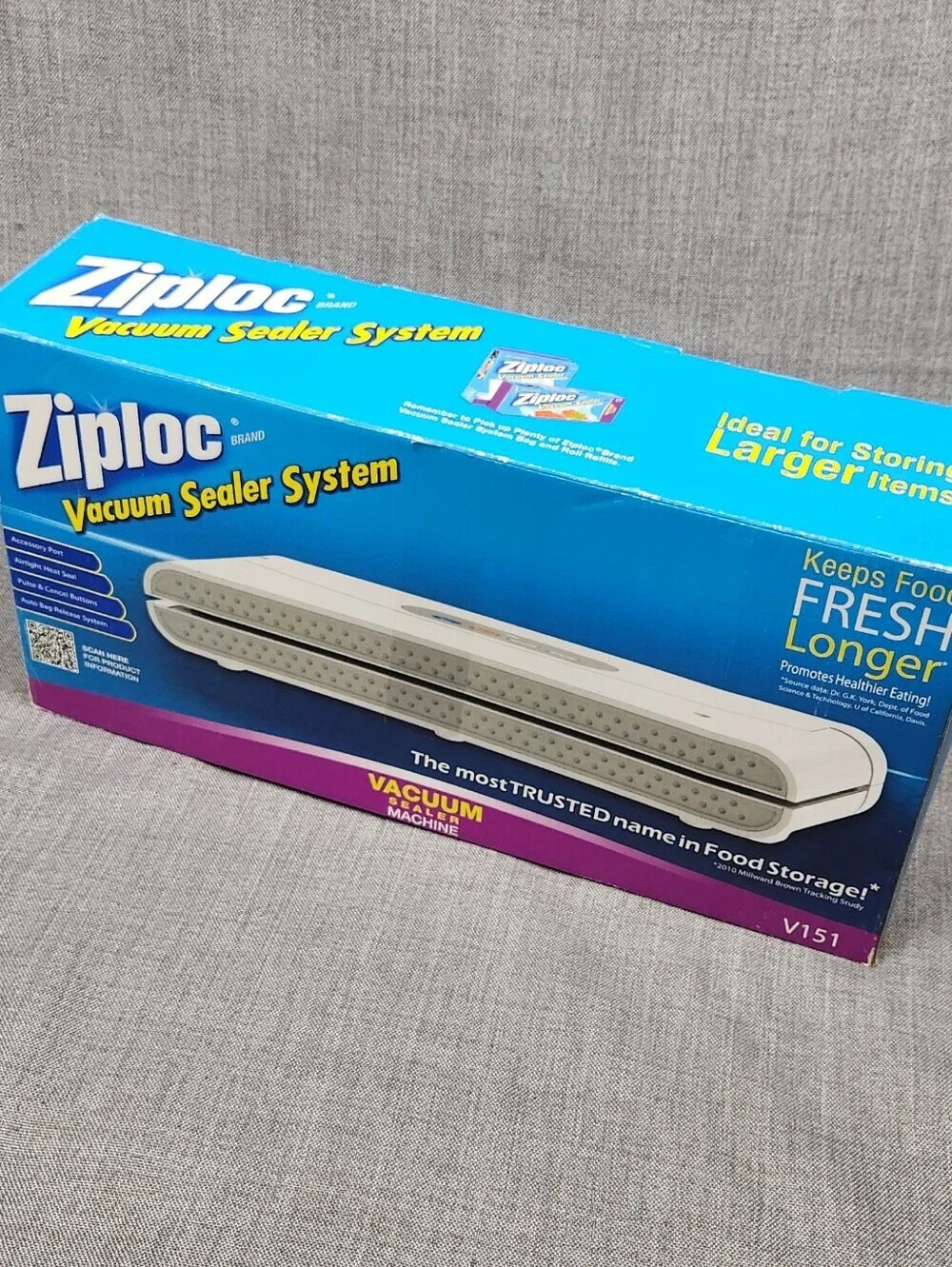 Ziploc Electronic Vacuum Freezer Sealer Food Storage